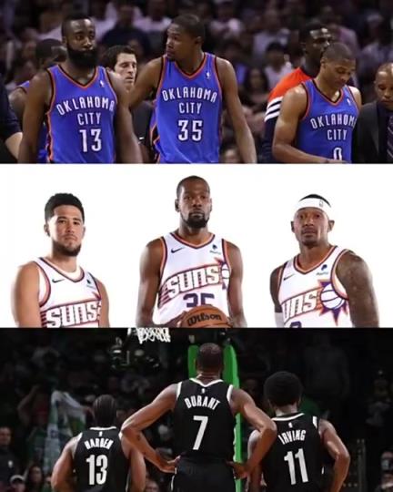 太陽三巨頭徹底失敗？美媒：杜蘭特的三巨頭球隊(duì)總是一樣的結(jié)局？